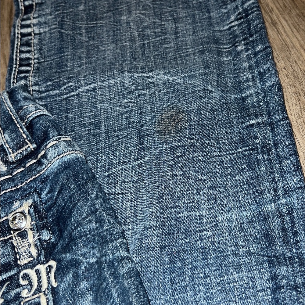 Miss Me Women's Distressed Blue Skinny Jeans Sz 28 - Picture 4 of 12